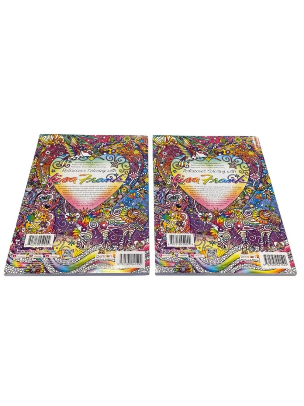 Lisa Frank Stay Calm and Keep Coloring Adult Coloring Book Set of 2